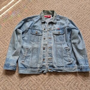 Wrangler Retro Vintage Style Denim Trucker Jean Jacket Western Light Wash